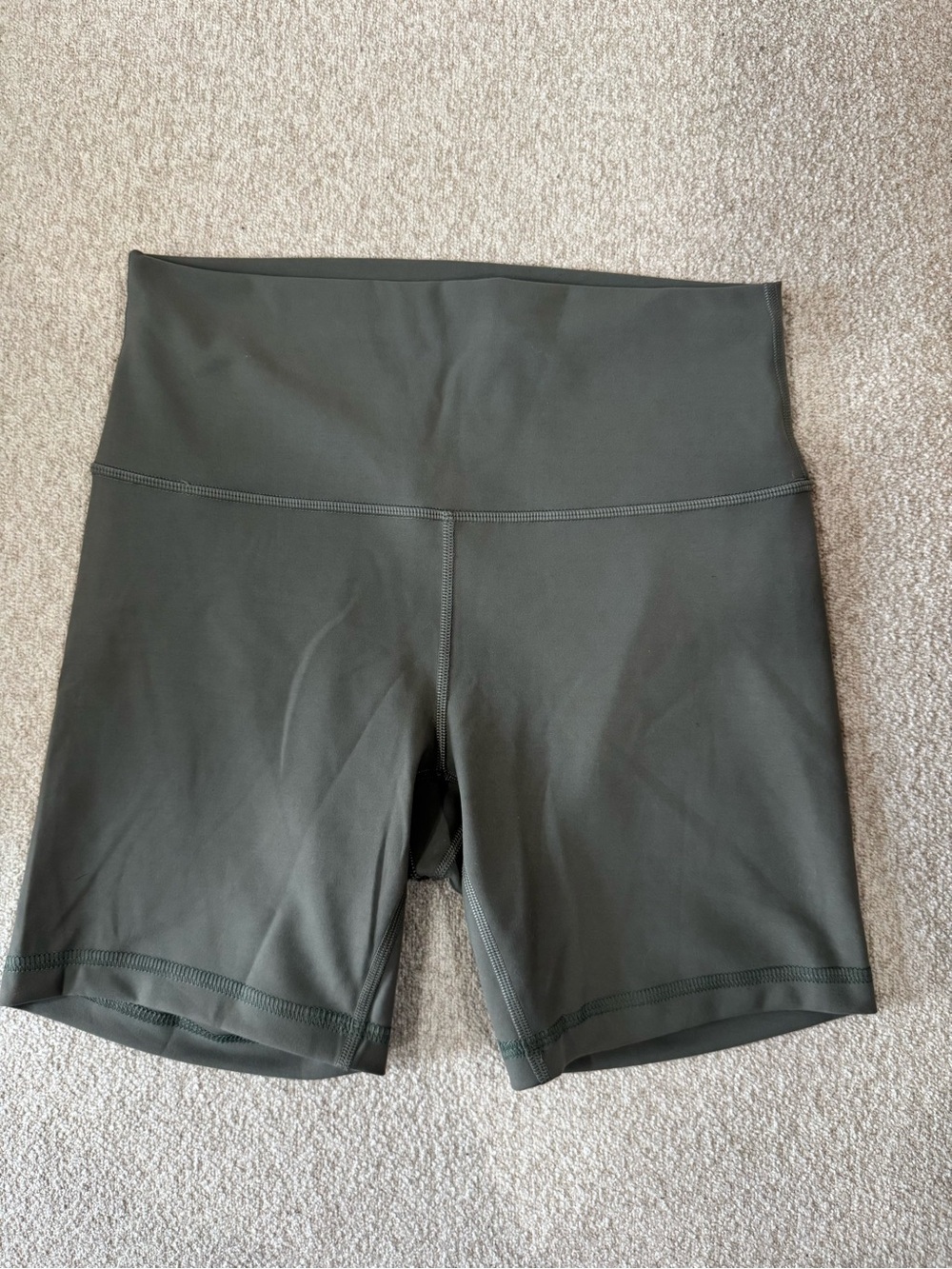 lululemon athletica High-Rise Bike Shorts in Olive